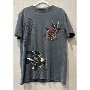 Valabasas Tattoo Shop Graphic Print T Shirt Men’s L 90’s Y2K